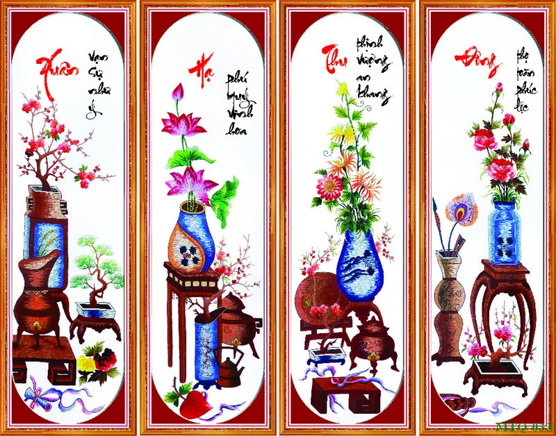 Tranh tứ quý MTQ-033